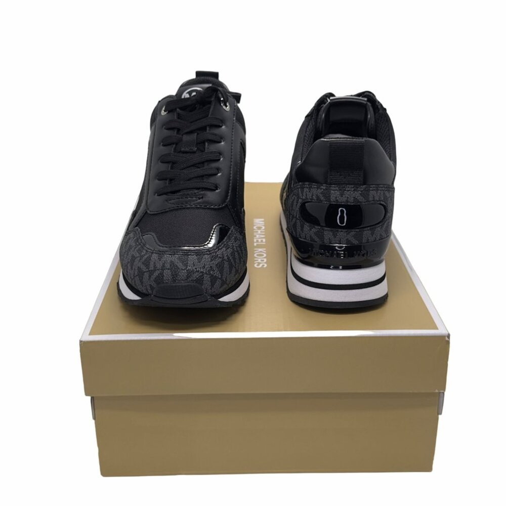 ✨MICHAEL KORS Wilma Trainer Sz 6.5 Women shoes Casual Sneakers Black 49S1WIFS1D✨ - Picture 9 of 10